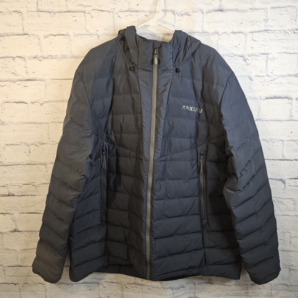 KUIU Elements Hooded Puffer Jacket – Men’s 3XL – Excellent Condition Blue